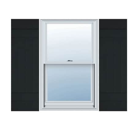 Ekena Millwork Lifetime Vinyl, Standard Four Board Joined, Board-n-Batten Shutters, LJ4S14X03500BL, PR LJ4S14X03500BL